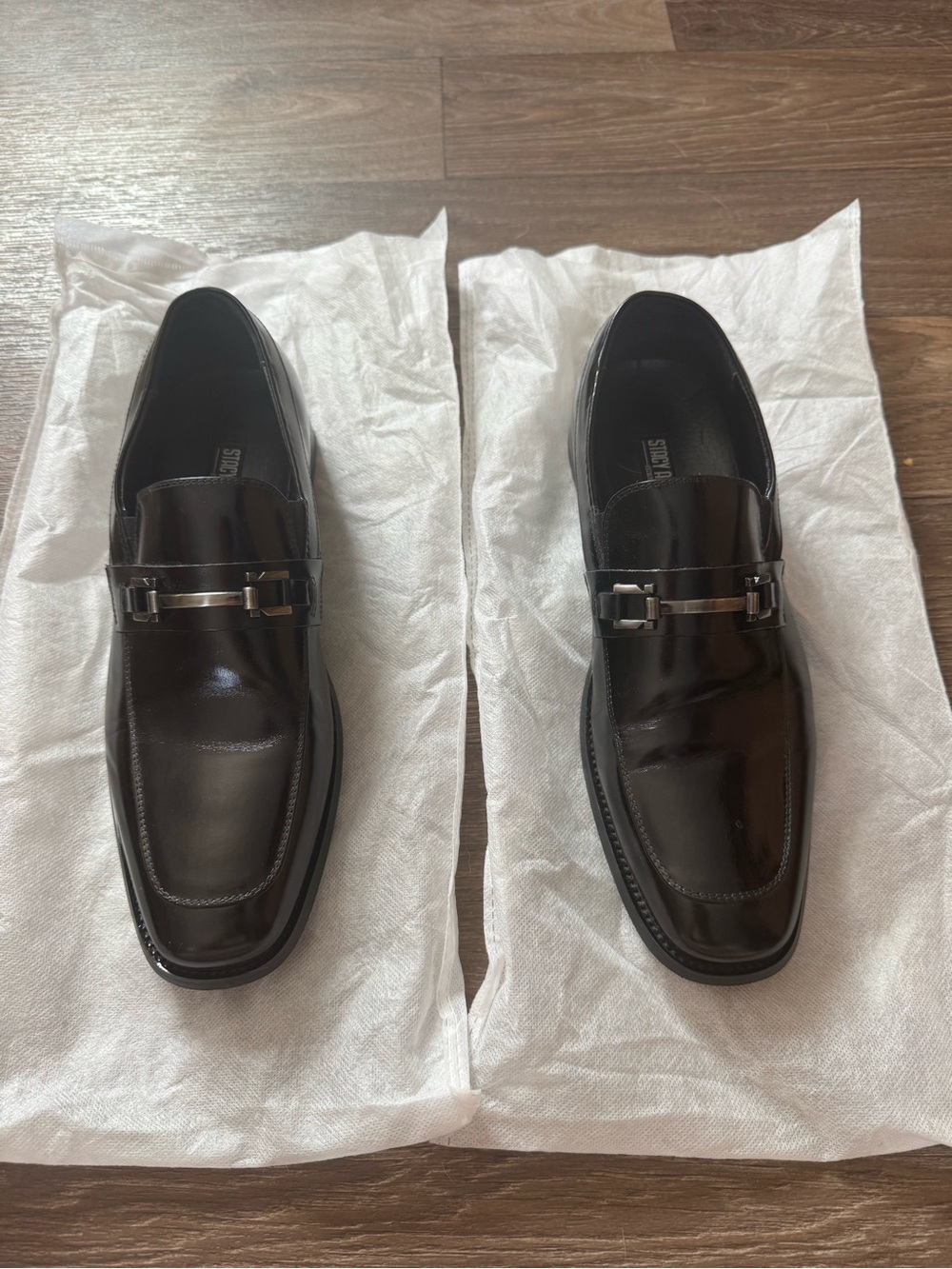 New Stacy Adams Black Dress Shoes Size 8.5